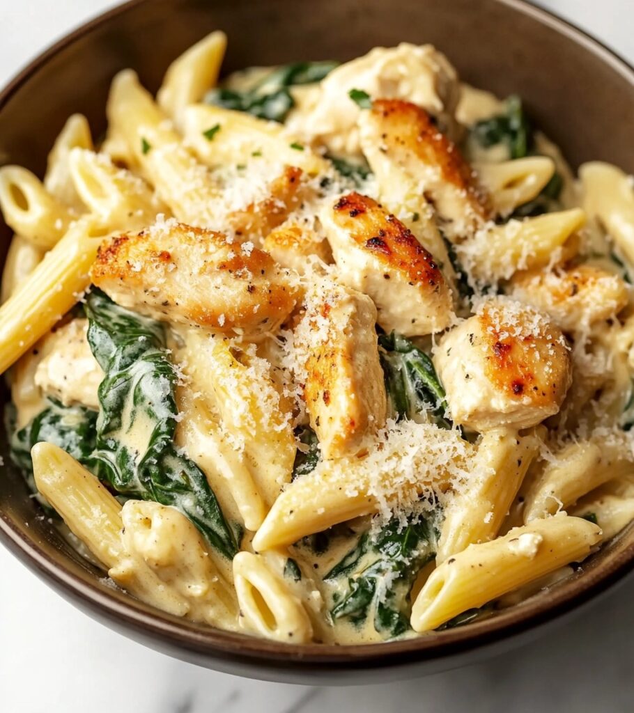 Creamy Parmesan Chicken Penne: A Comforting Italian-Inspired Dish
