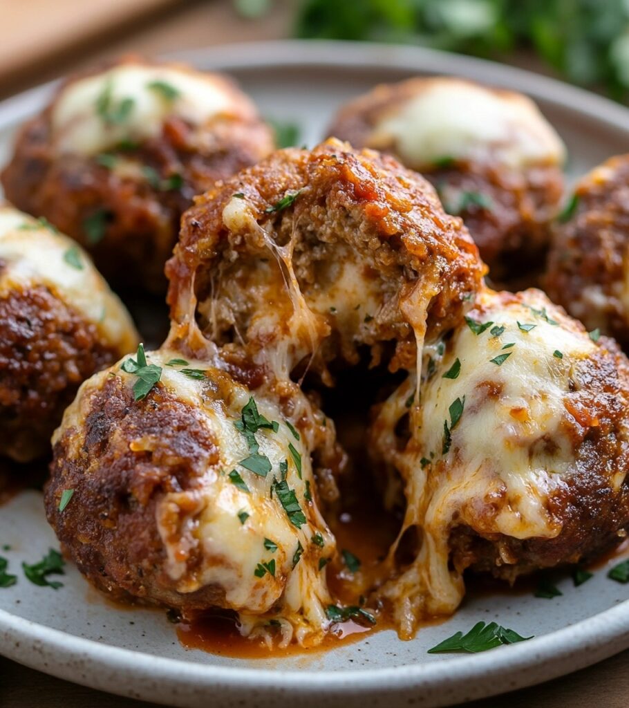 Cheesy Stuffed Meatballs: A Comforting, Flavorful Favorite