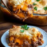 Hearty Cheddar Beef Biscuit Casserole: A Comfort Food Classic
