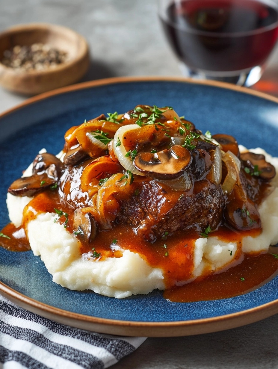 Salisbury Steak with Mushroom Gravy: A Classic Comfort Food Favorite