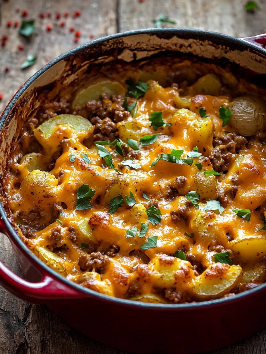Cheesy Ground Beef and Potato Casserole Recipe: A Comforting Classic for the Whole Family