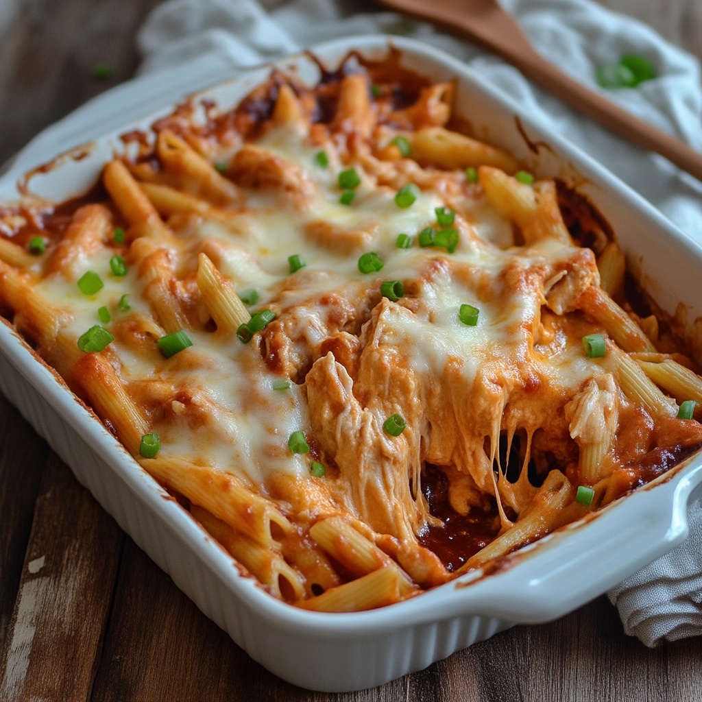 Buffalo Chicken Pasta Bake: A Spicy, Cheesy Comfort Dish