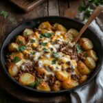 Cheesy Skillet Beef and Potatoes: A Hearty, One-Pan Comfort Dish Cheesy Skillet Beef and Potatoes: A Hearty, One-Pan Comfort Dish