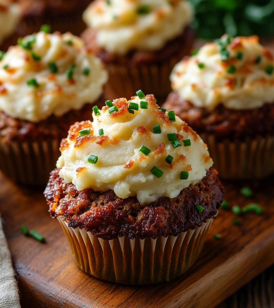 Mini Meatloaf Muffins with Mashed Potato Topping: A Perfectly Portion-Controlled Comfort Food
