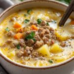 Creamy Sausage, Potato, and Carrot Soup: A Hearty One-Pot Comfort Meal Creamy Sausage, Potato, and Carrot Soup: A Hearty One-Pot Comfort Meal