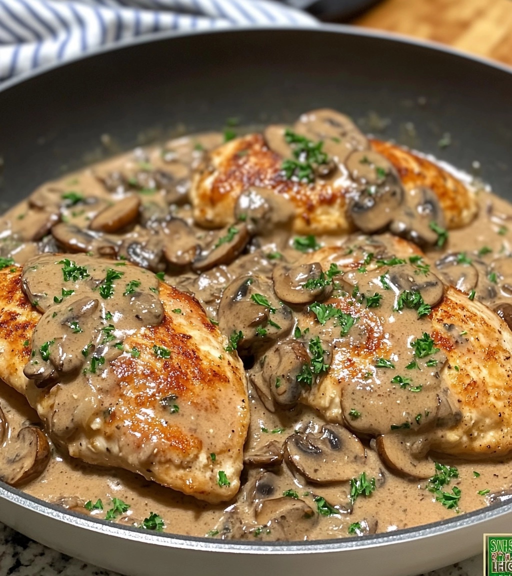 Creamy Garlic Mushroom Chicken: A Rich and Comforting Delight