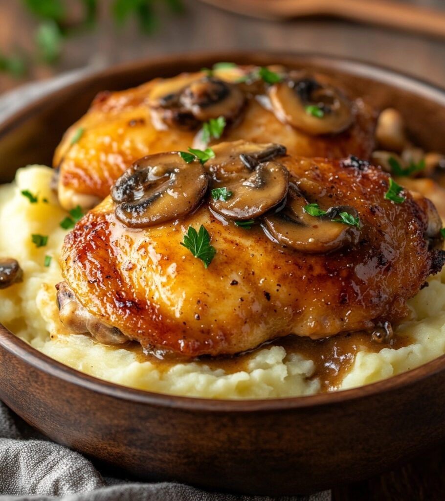 Creamy Mushroom Chicken Thighs: A One-Pan Comfort Food Delight
