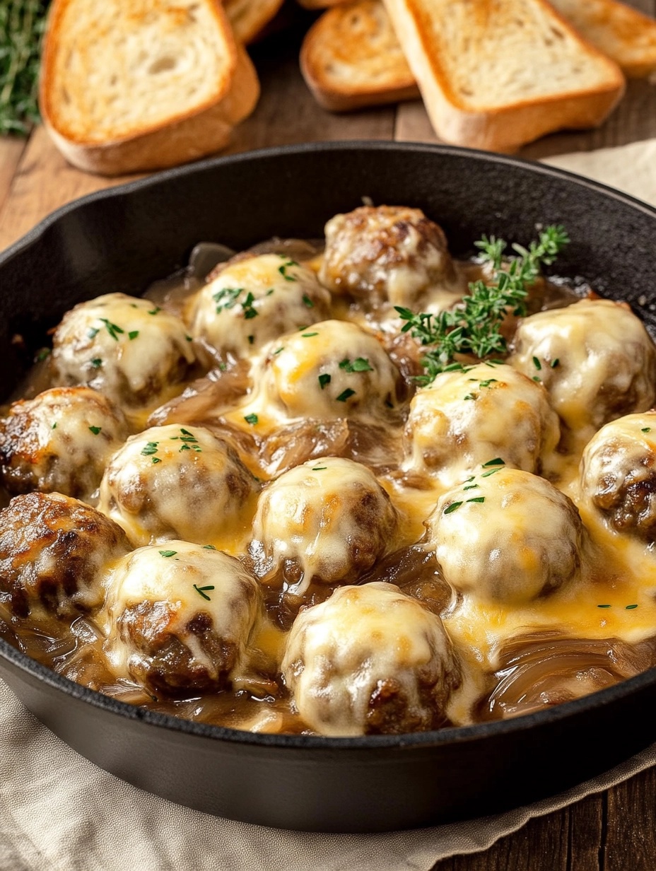 French Onion Meatballs: A Comforting Twist on a Classic Dish