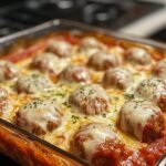 Baked Meatball Casserole: A Cheesy, Flavorful Italian Delight