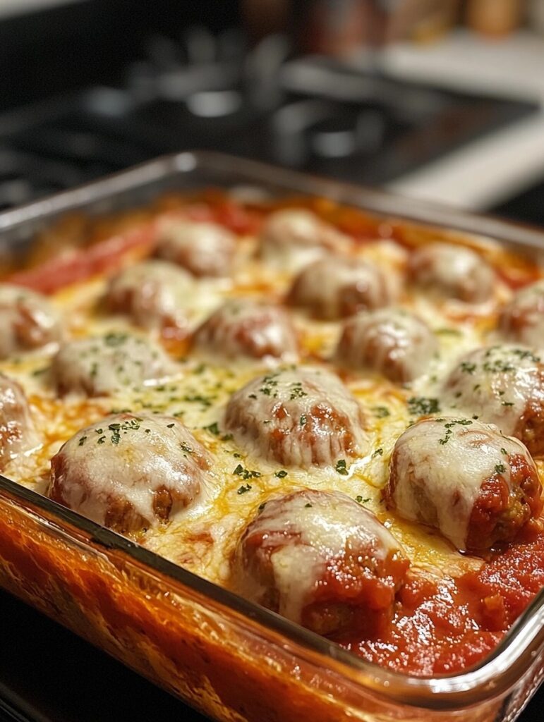 Baked Meatball Casserole: A Cheesy, Flavorful Italian Delight