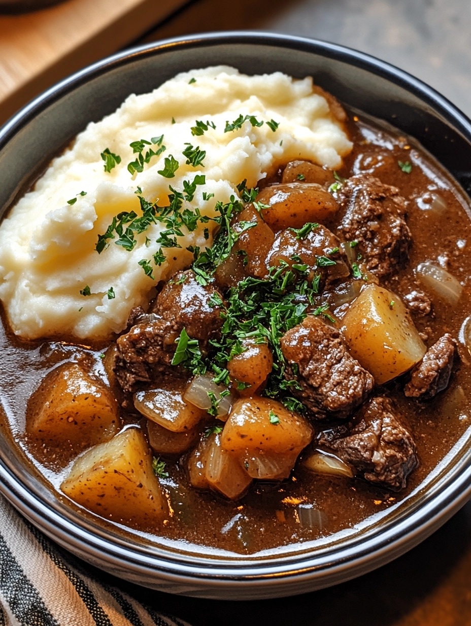 Hearty Beef Stew with Creamy Mashed Potatoes: A Comfort Food Classic