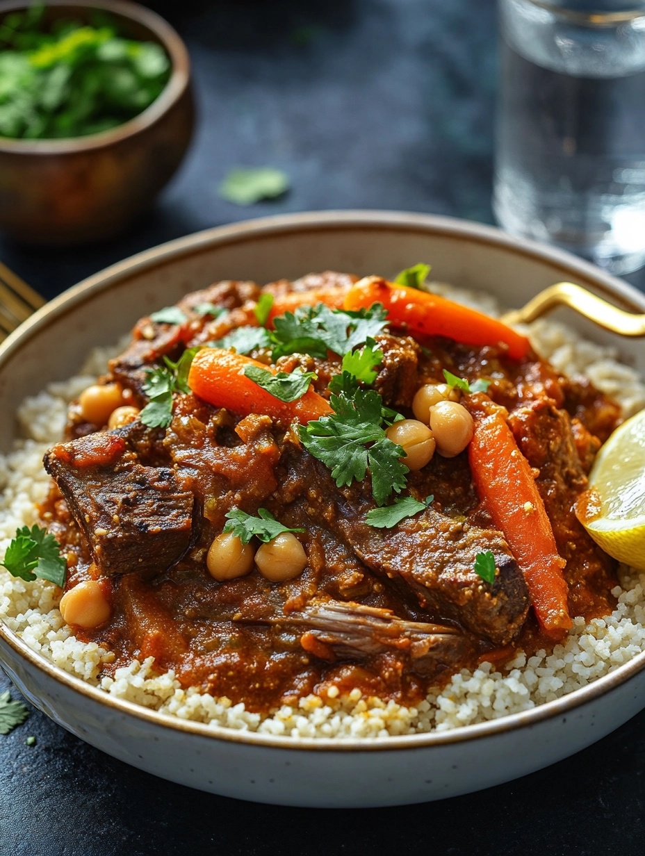 Moroccan Beef Tagine with Chickpeas: A Hearty and Flavorful One-Pot Dish