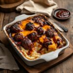 BBQ Meatball and Mashed Potato Bake: A Comfort Food Classic BBQ Meatball and Mashed Potato Bake: A Comfort Food Classic