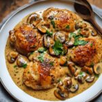 Creamy Garlic Mushroom Chicken Thighs: A Luxuriously Rich and Flavorful Dish Creamy Garlic Mushroom Chicken Thighs: A Luxuriously Rich and Flavorful Dish