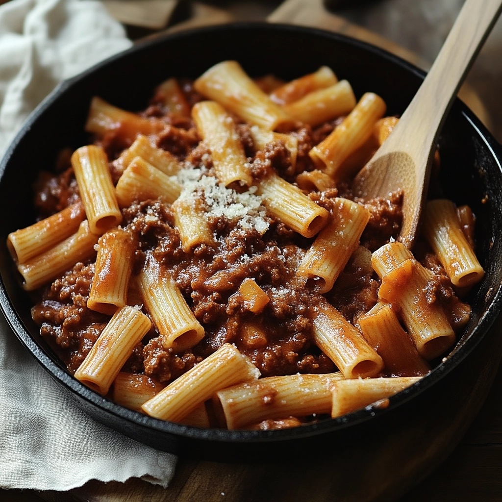 Rigatoni with Meat Sauce: A Simple and Delicious Pasta Dish