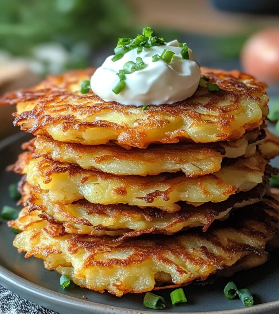 Crispy Potato Pancakes: A Golden Delight with a Classic Touch