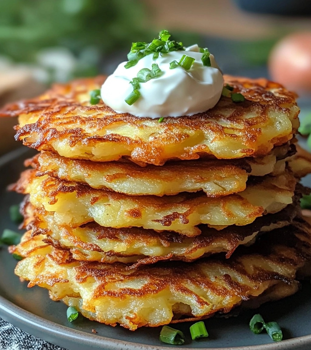 Crispy Potato Pancakes: A Golden Delight with a Classic Touch