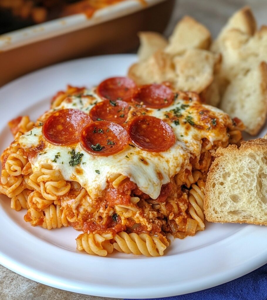 Baked Rotini Casserole with Sausage and Cheese: A Cheesy, Comforting Crowd-Pleaser
