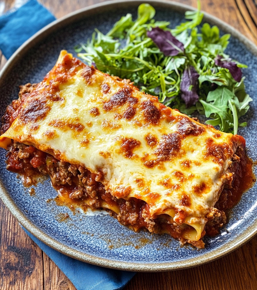 Classic Lasagna with Meat Sauce and Cheese: A Comforting Italian Favorite
