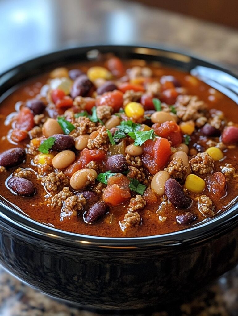 Hearty Three-Bean Chili: A Delicious and Easy One-Pot Meal