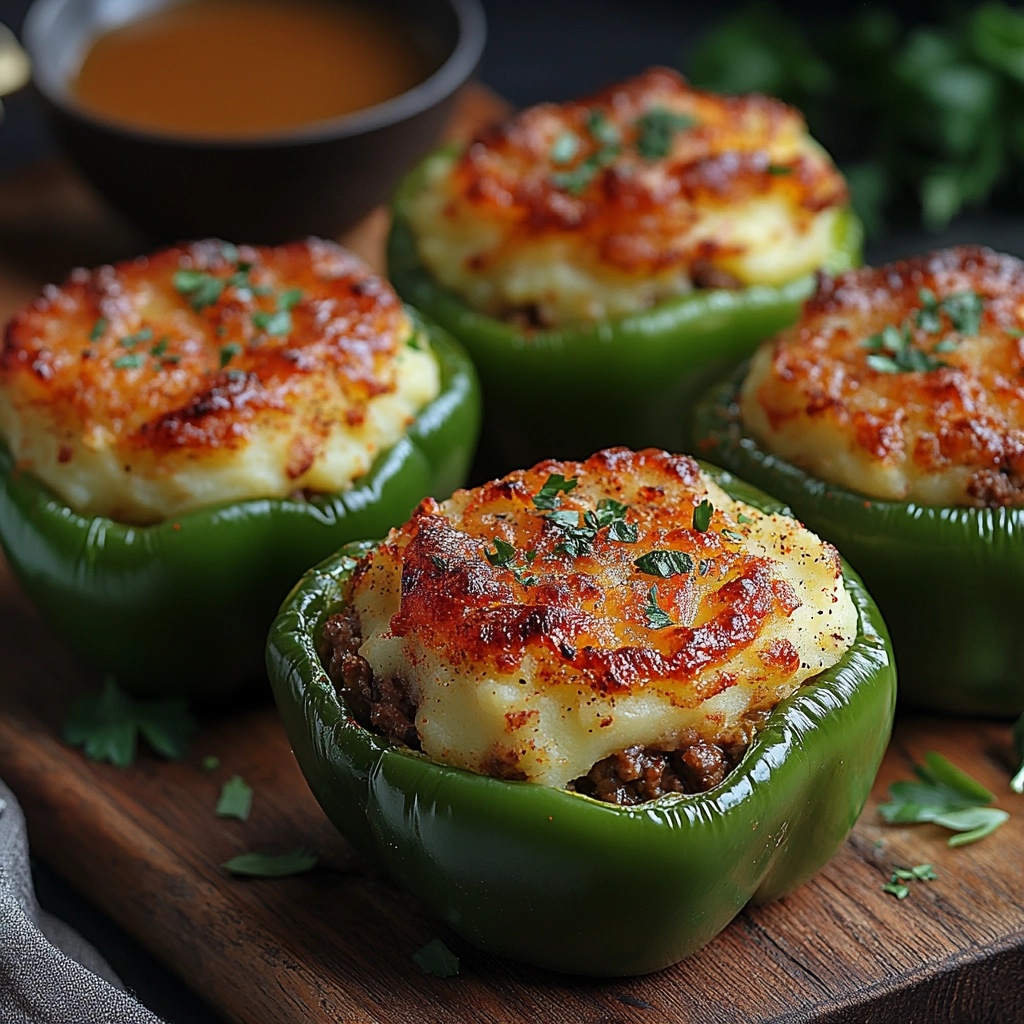 Twice-Baked Shepherd’s Pie Stuffed Bell Peppers: A Comforting Twist on a Classic Recipe