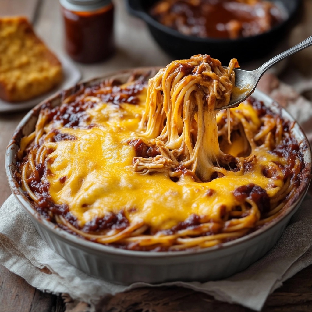 BBQ Chicken Spaghetti Bake: A Cheesy, Comforting Twist on Pasta Night