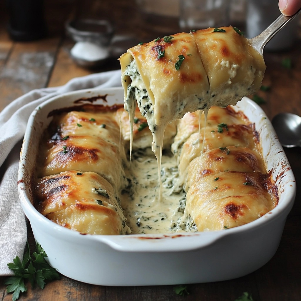 Spinach and Ricotta Lasagna Roll-Ups: A Creamy, Cheesy Italian Delight