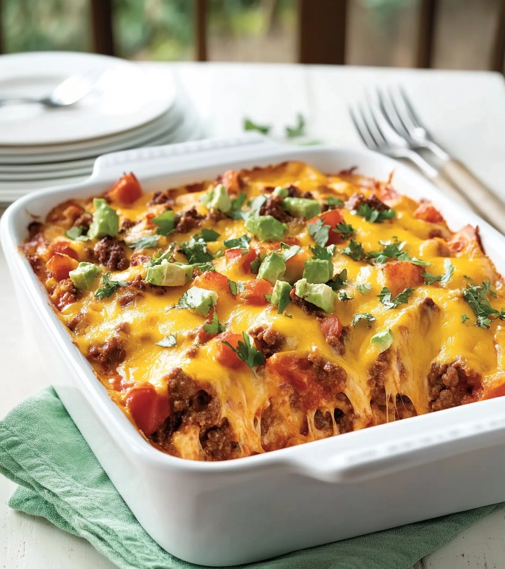 Layered Tex-Mex Casserole: A Cheesy, Flavor-Packed Family Favorite