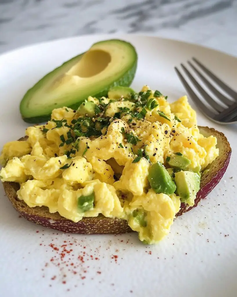 Creamy Scrambled Eggs with Avocado: A Healthy and Delicious Breakfast