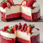 Decadent Red Velvet Strawberry Cheesecake Decadent Red Velvet Strawberry Cheesecake