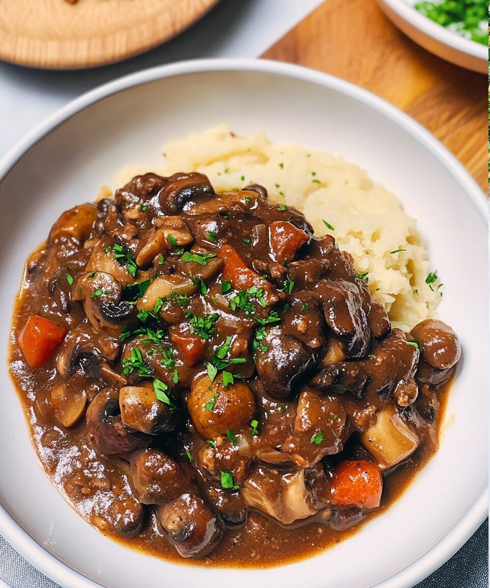 Vegan Mushroom Bourguignon: A Hearty and Flavorful French-Inspired Delight