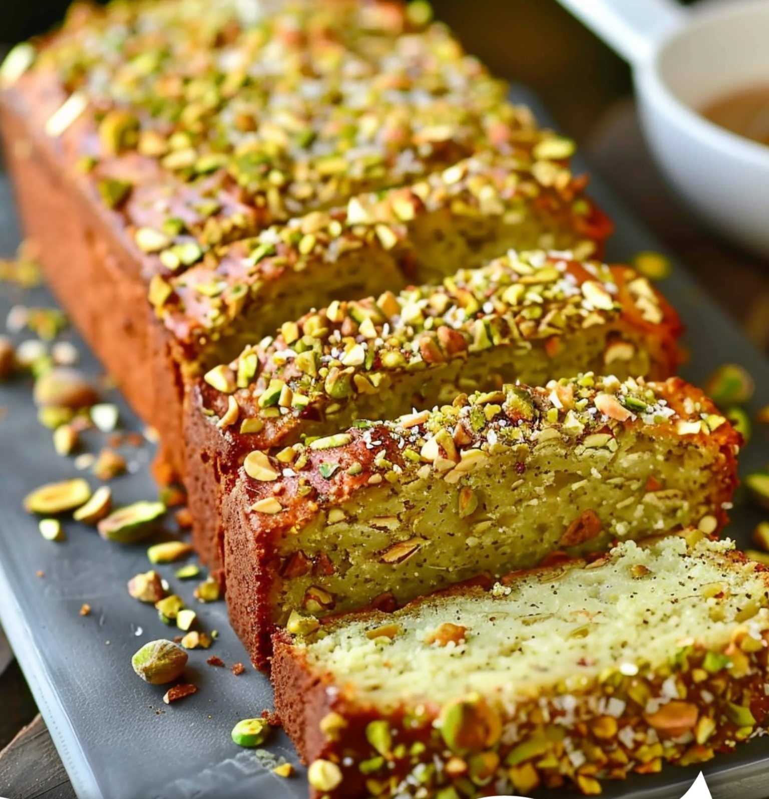 Pistachio Lemon Bread with Lemon Glaze