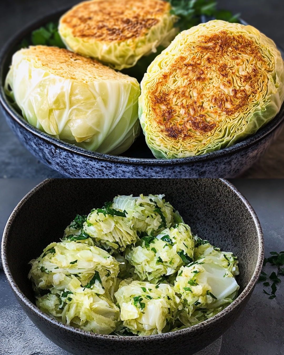 Crispy Cabbage and Herb Fritters