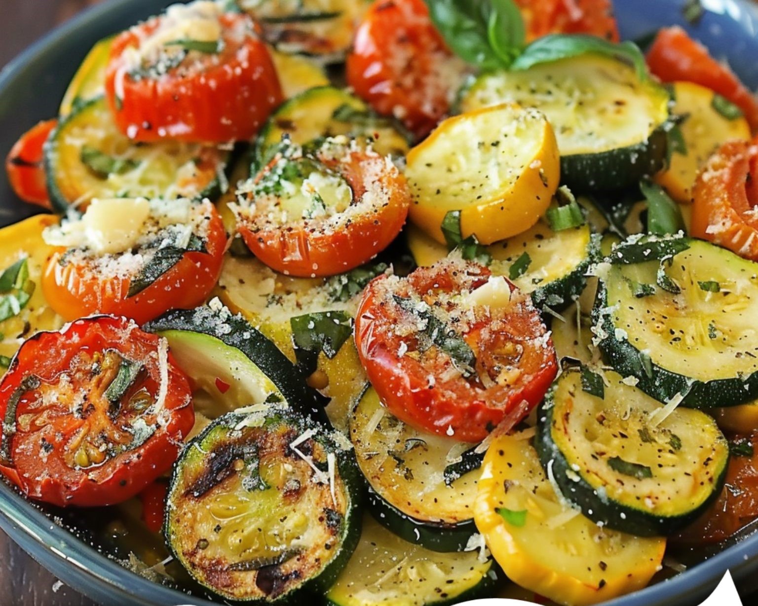 Parmesan Roasted Zucchini and Squash Medley