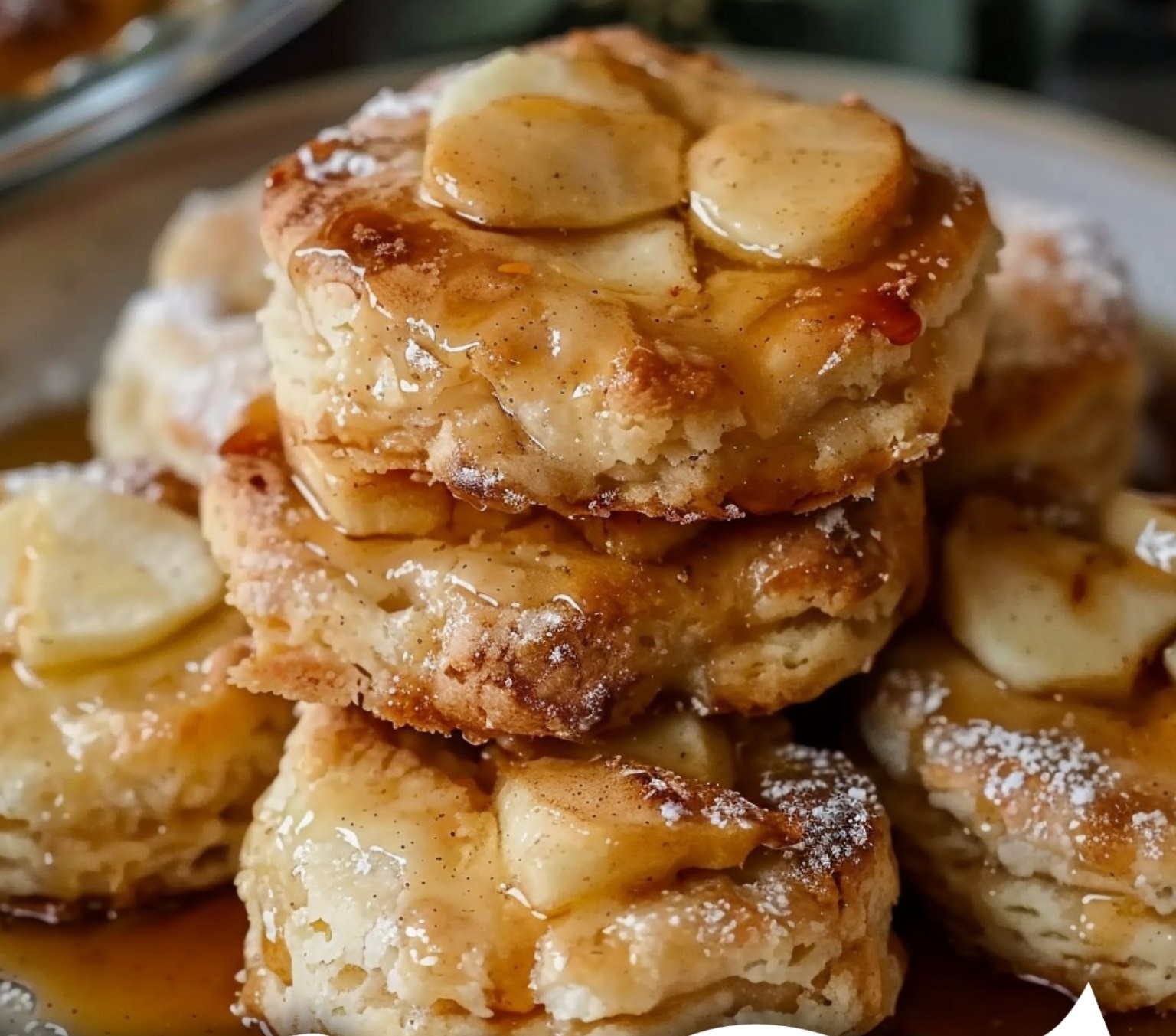 Apple Cinnamon Scones with Vanilla Glaze
