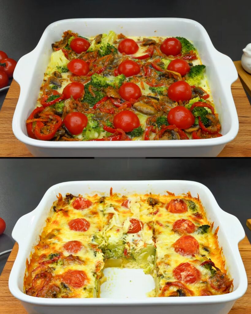 Broccoli and Veggie Bake with Cheese