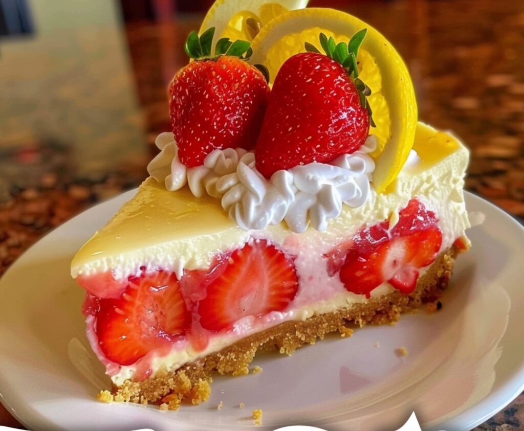 Strawberry Lemon Cheesecake