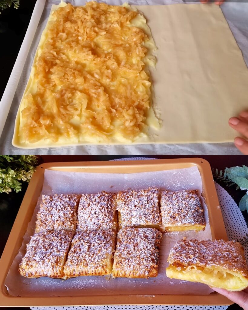 Apple and Custard Puff Pastries