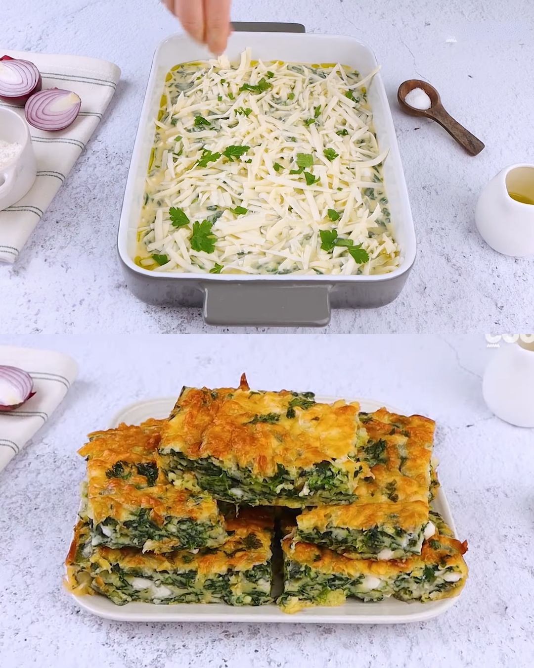 Savory Spinach and Feta Cake