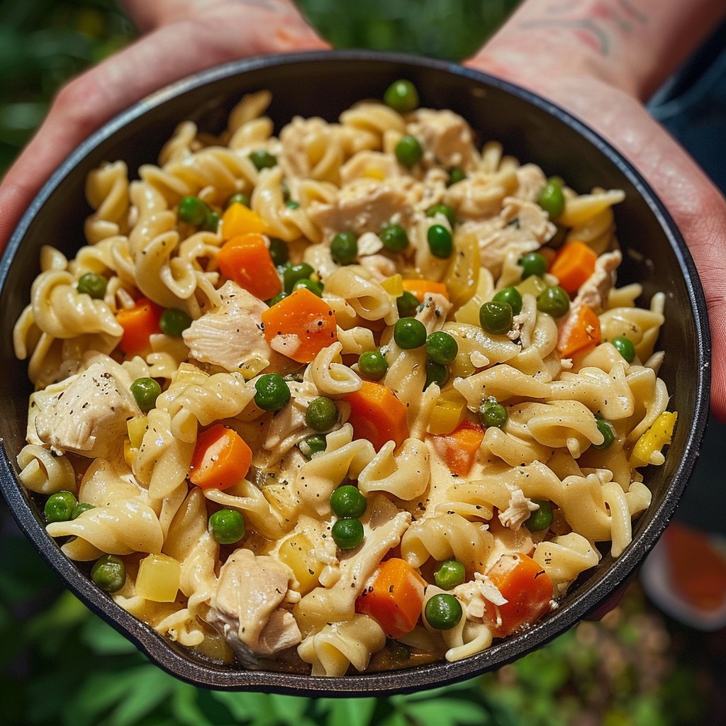 Creamy Chicken and Vegetable Pasta Bake