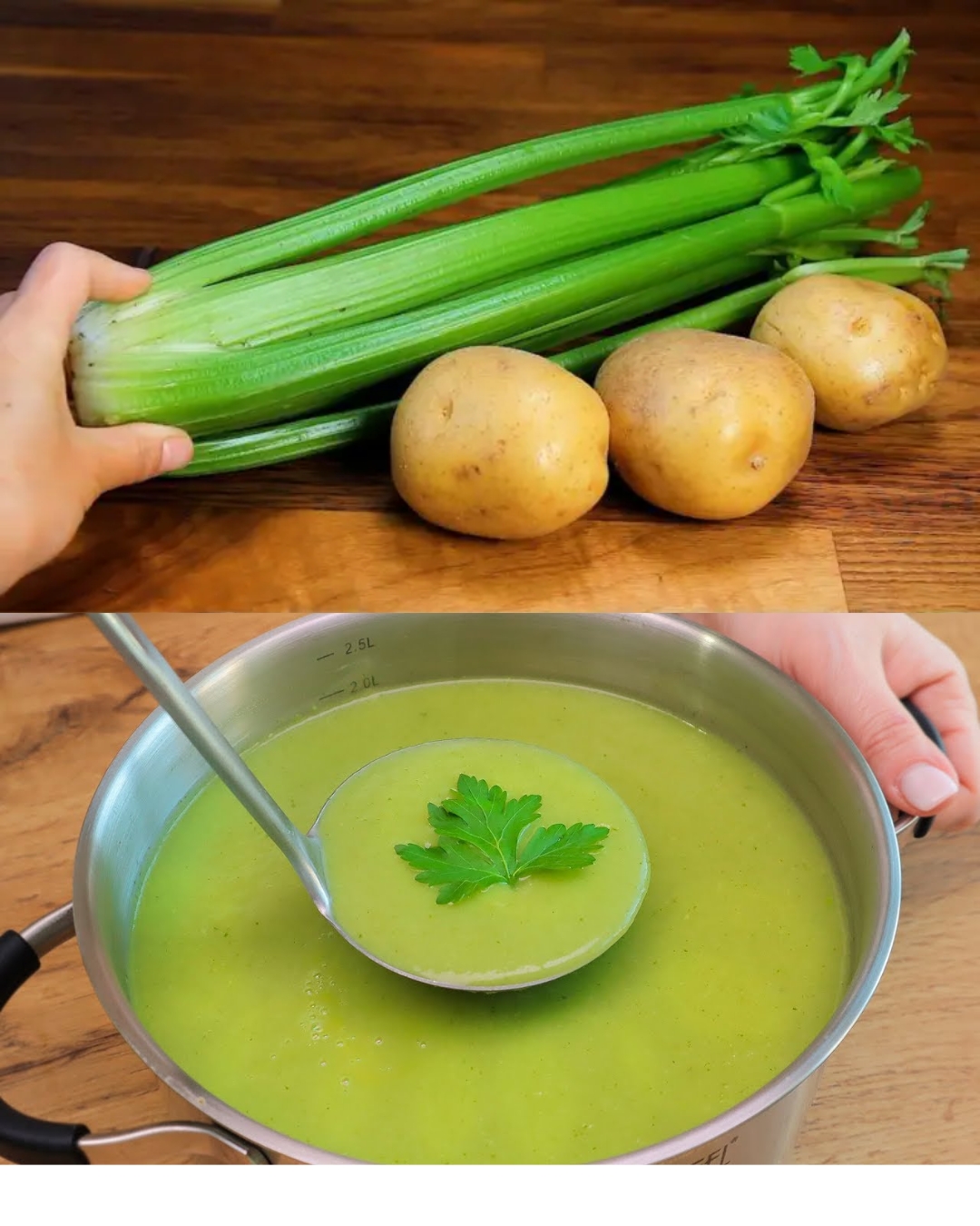 Creamy Vegetable Soup with Aromatic Croutons