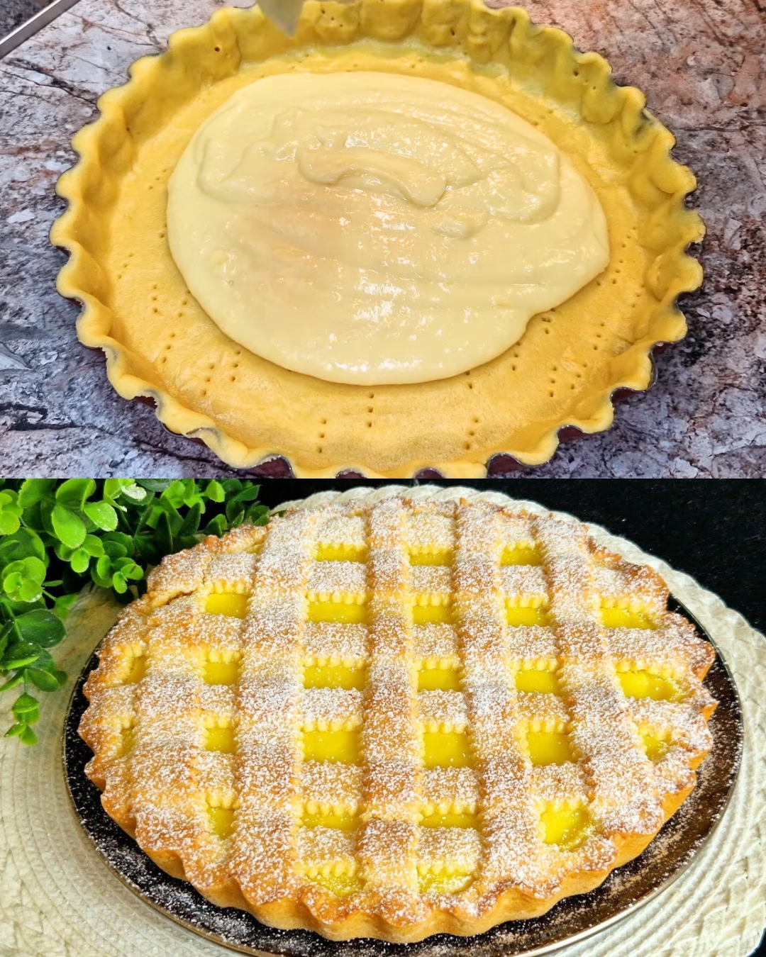Italian Lemon Cream Cake Recipe
