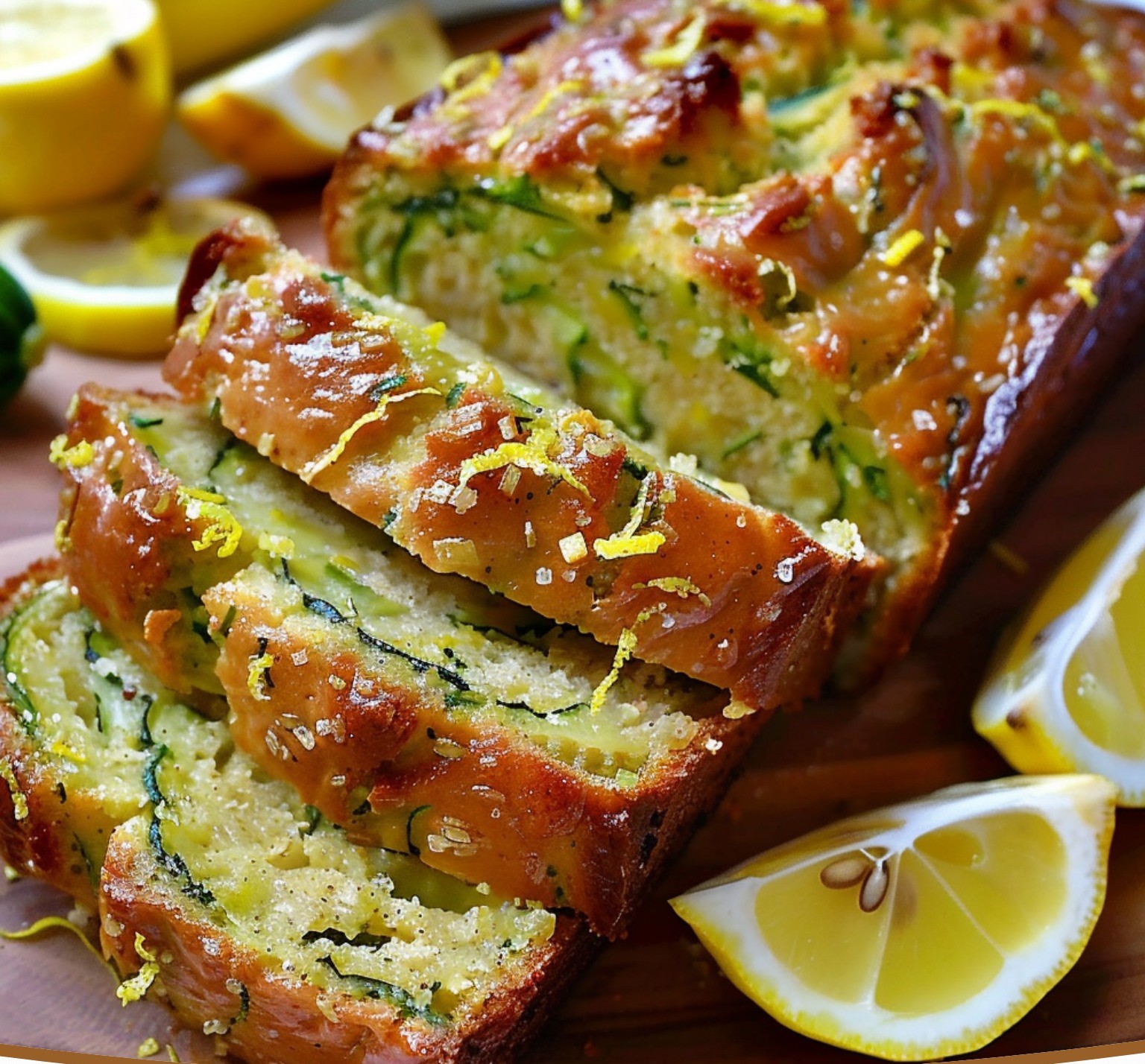 Lemon Zucchini Bread with Lemon Glaze