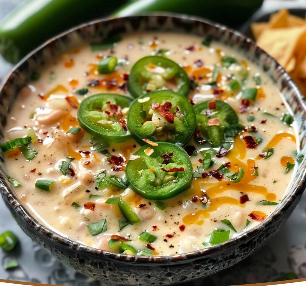 Spicy Jalapeño Cheddar Potato Soup