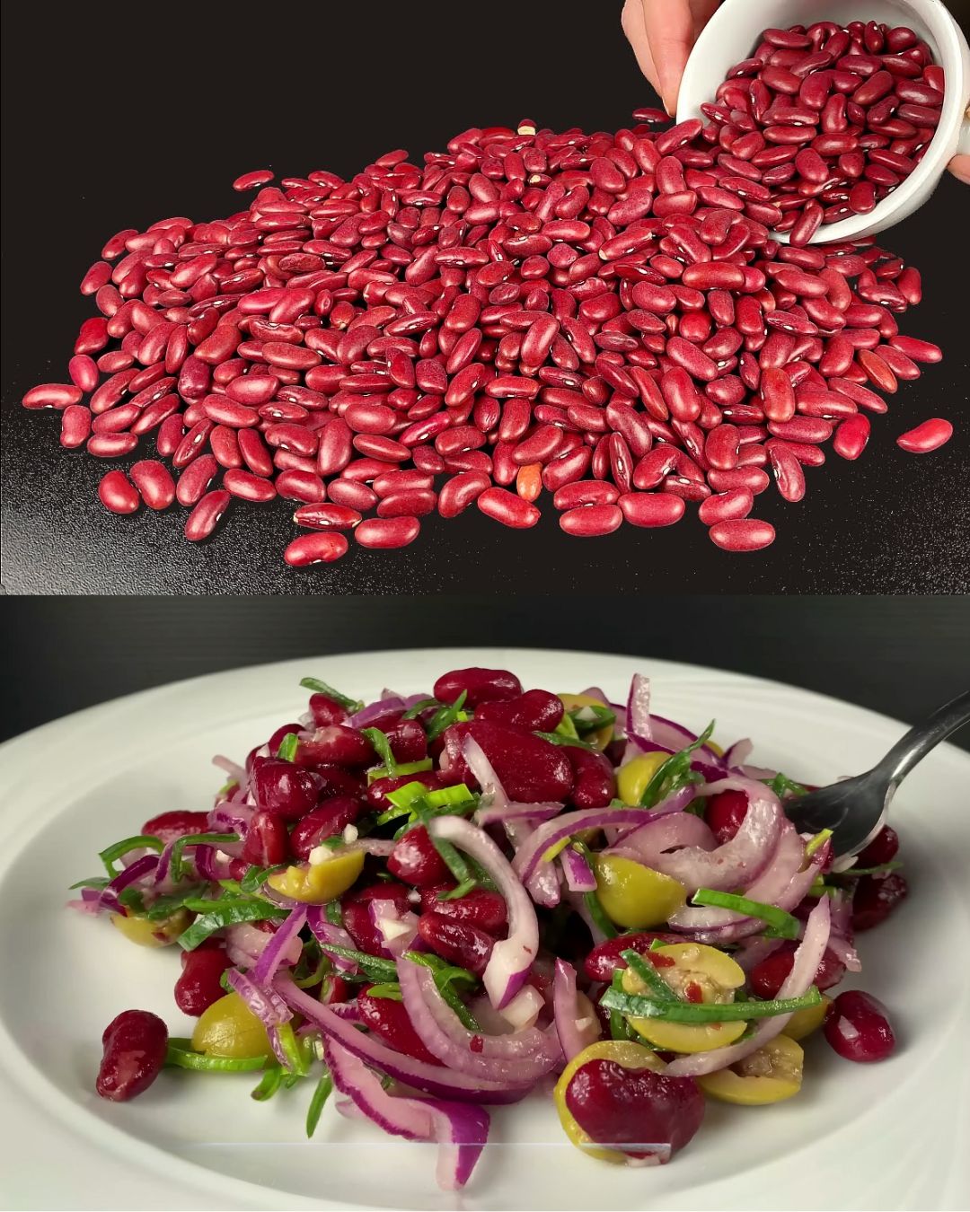 Mediterranean Bean and Olive Salad
