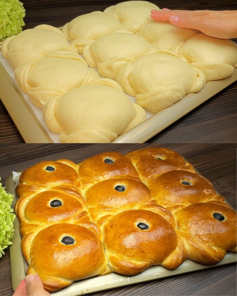 Fluffy Cheese-Filled Bread Rolls