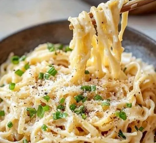 Garlic Parmesan Asian Noodles
