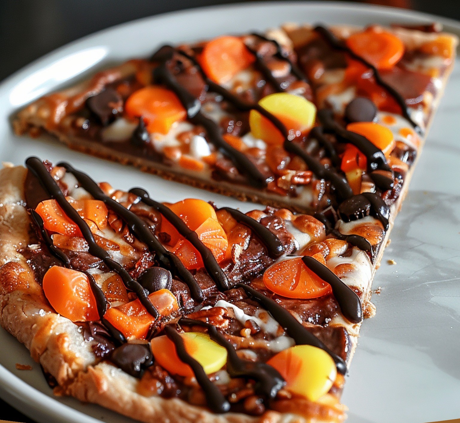 Halloween Candy Cookie Pizza