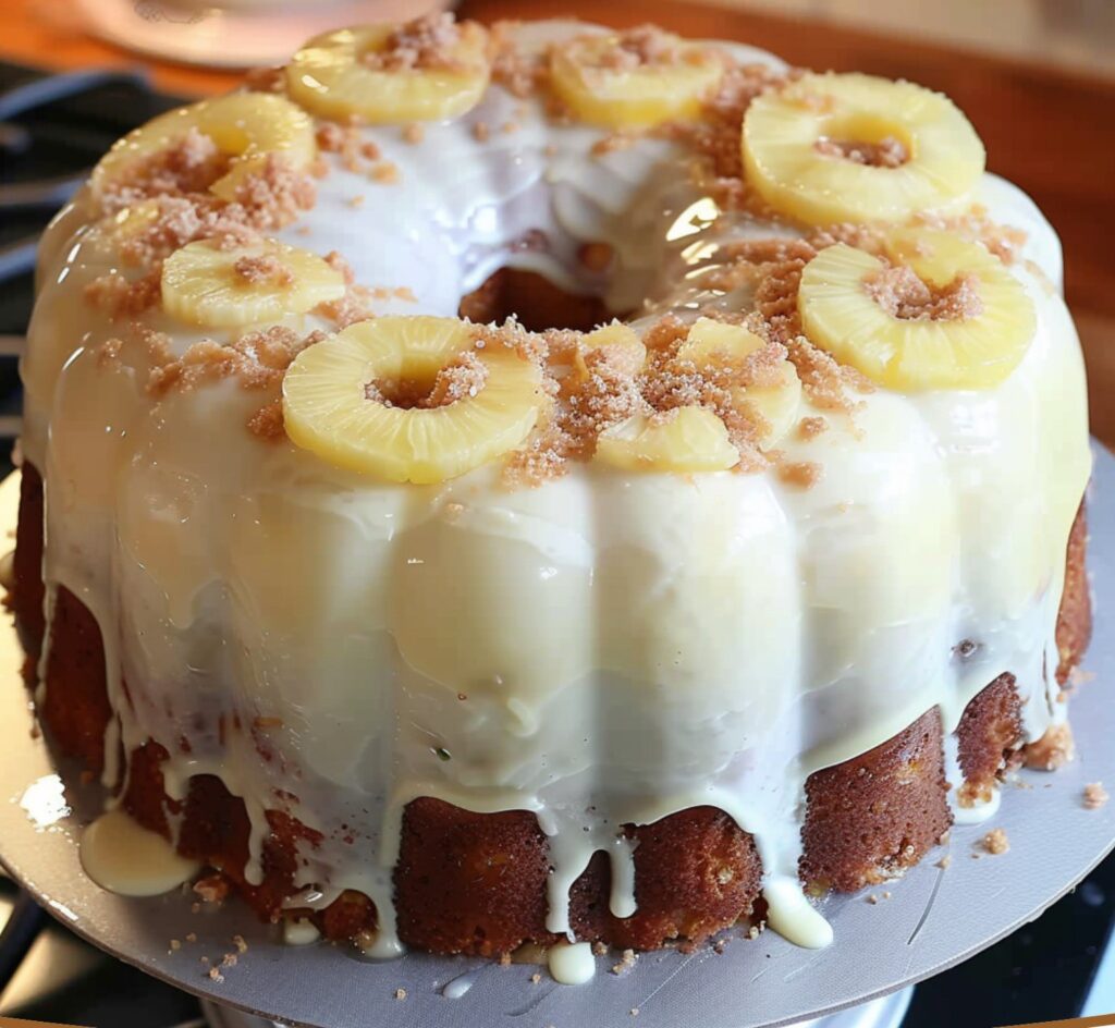Tropical Pineapple Coconut Cake