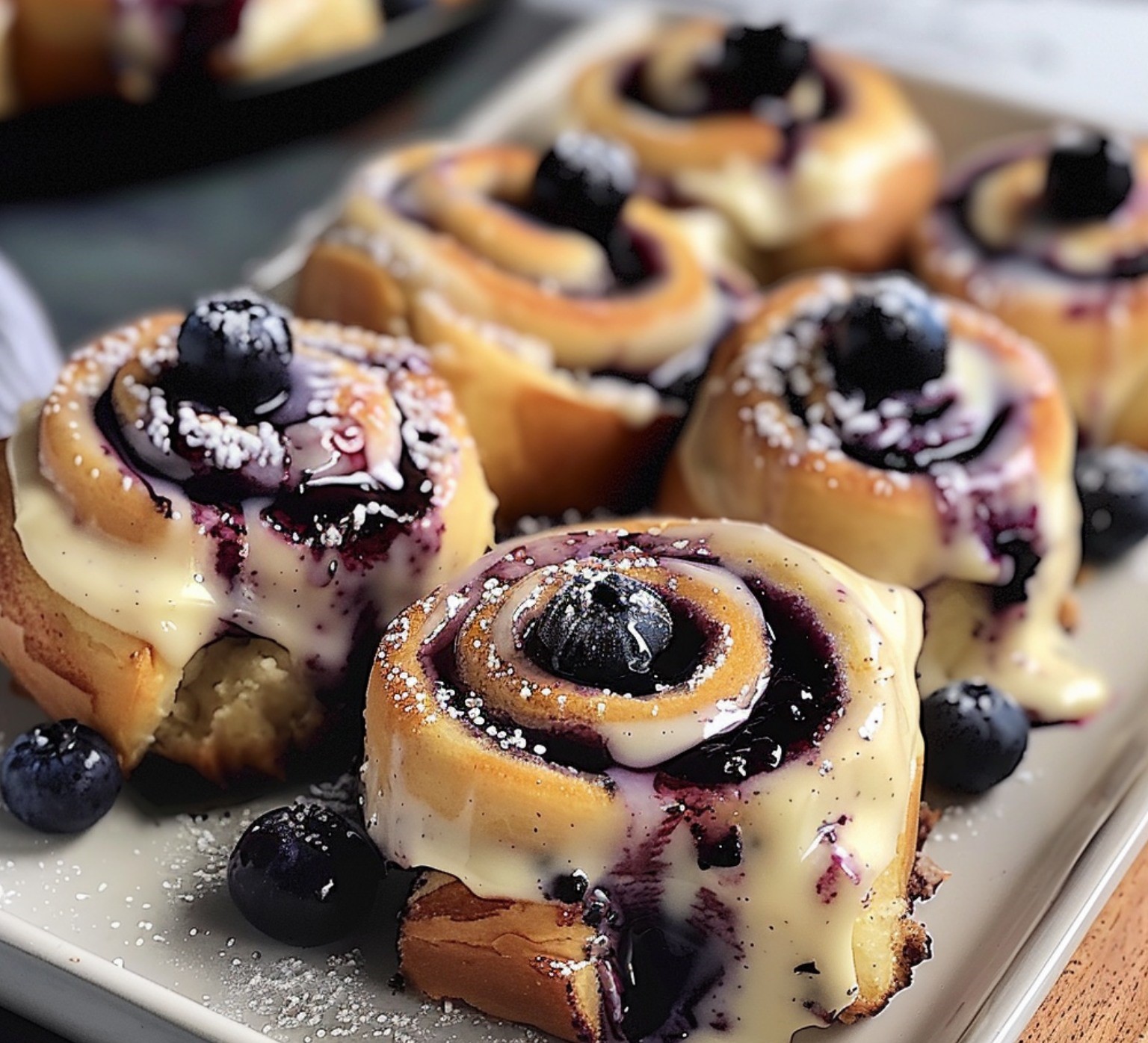 Blueberry Cream Cheese Crescent Rolls